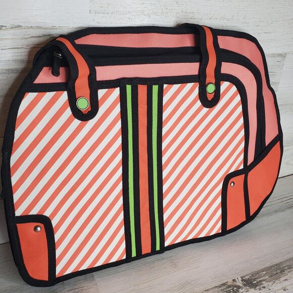 Charm Co. Toon Packs Pop Art 2D 3D Cartoon Anime Flat Shoulder Laptop Bag NICE - Picture 2 of 10